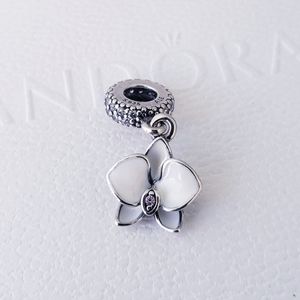 🌸Authentic Pandora ORCHID DANGLE CHARM
